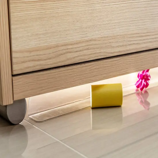 Clear Toy Blockers for Furniture - Stop Things from Going Under Couch Sofa Bed and Other Furniture - Suit for Hard Surface Floors Only {2}