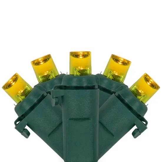 Northlight Wide Angle LED Christmas Lights - Yellow - 33' Green Wire - 100 ct {1}
