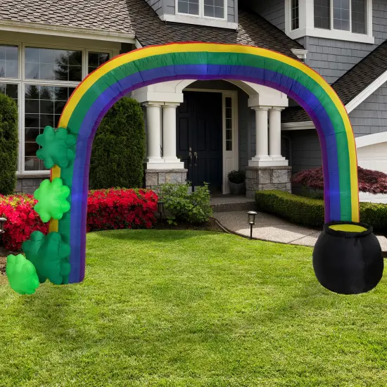 Northlight Lighted Inflatable St. Patrick's Day Rainbow Outdoor Decoration - 13' Multi {1}