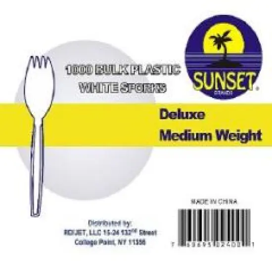 White Medium Weight Spork - 1000 Ct | Dining Ritual with Our Spork | RAHEEV&reg; {2}