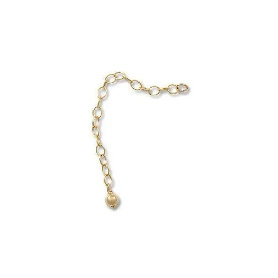 Gold Filled Chain Extender with 4mm Bead - Lengthen {3}
