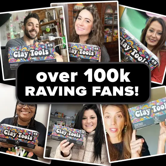 Pottery Tool Kit and Polymer Clay Tools Set for Modeling Sculpting Carving Tool Kit - 45 Pieces Ceramic Tools for Pottery Clay Sculpting Tools and Shaping Supplies Wood and Metal {4}