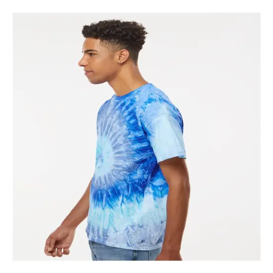 Colortone&reg; Multi-Color Tie-Dyed Crewneck Short Sleeve T-Shirt Flashback {6}