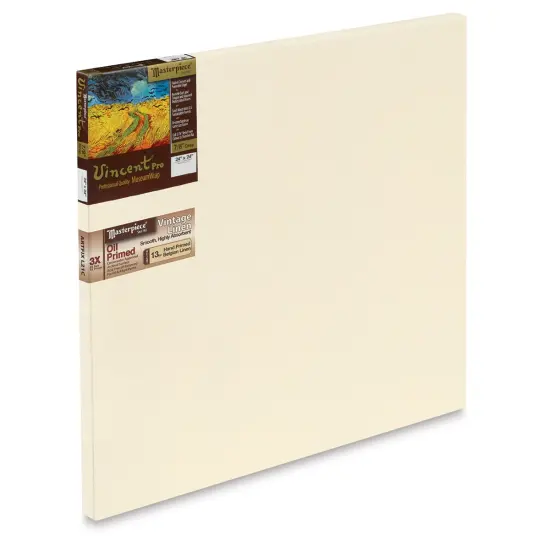 Masterpiece Vincent Pro Artfix Linen Canvas - 24" x 24", Oil Primed {1}