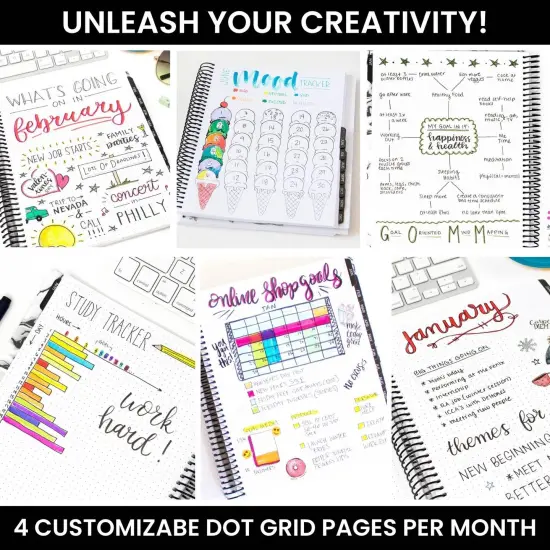 bloom daily planners Undated Dot Journaling Planner & Calendar, Dots {5}