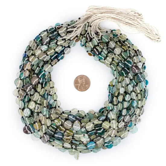 Button (Medley) Roman Glass Beads, Genuine Glass Found in Afghanistan, Matte Glass Beads for Jewelry Making, The Bead Chest {4}