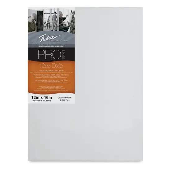 Fredrix Pro Series Dixie Gallery Profile Canvas - 12" x 16", 1-3/8" Profile {1}