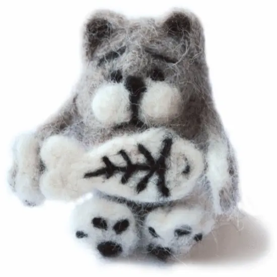 Felting kit Cat-glutton {1}
