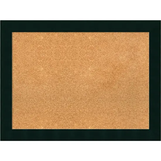 Tribeca Black Wood Framed Corkboard, Natural Cork {1}