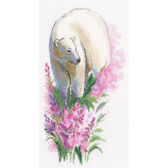 Polar bear M971 Counted Cross Stitch Kit {1}