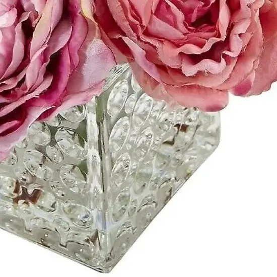 Peony in Glass Vase Pink {3}