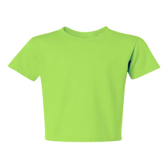 JERZEES&reg; Dri Power Youth 50/50 Poly Cotton Crewneck Short Sleeve T-Shirt Neon green {1}