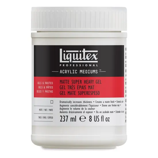 Liquitex Medium - Super Heavy Gel Medium, Matte, 8 oz jar {1}