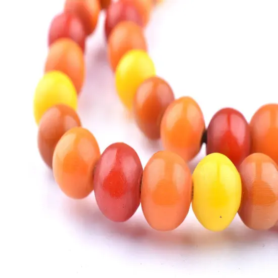 The Bead Chest Mixed Kenya Amber Resin Beads 12mm African Multicolor Round Large Hole 29 Inch Strand Handmade {1}