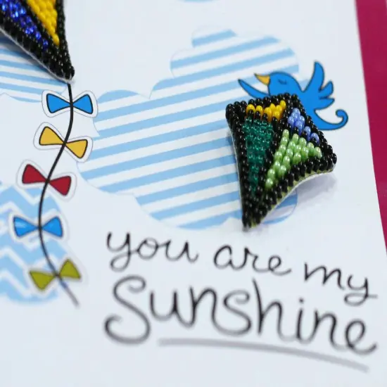 Postcard cross-stitch kit - Be pleased of your life! {5}