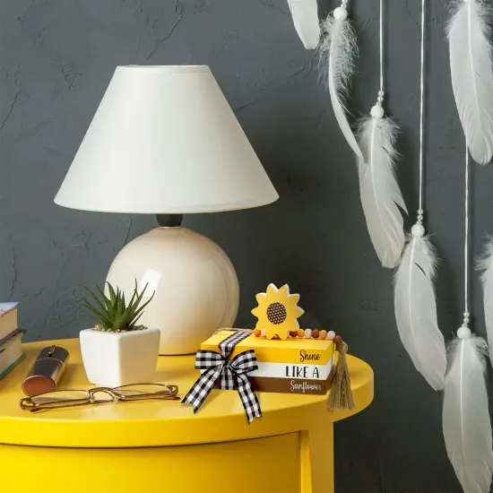 Decorative Fake Book Decor Rustic Wooden Fake Old Books Home Mantle Decor for Spring Summer Fall Table Shelf Mantle Decorations(Sunflower) {6}