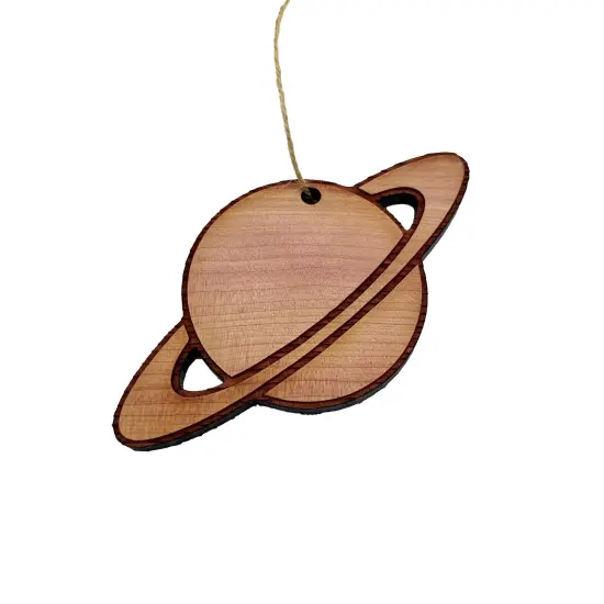 Saturn - Cedar Ornament {2}