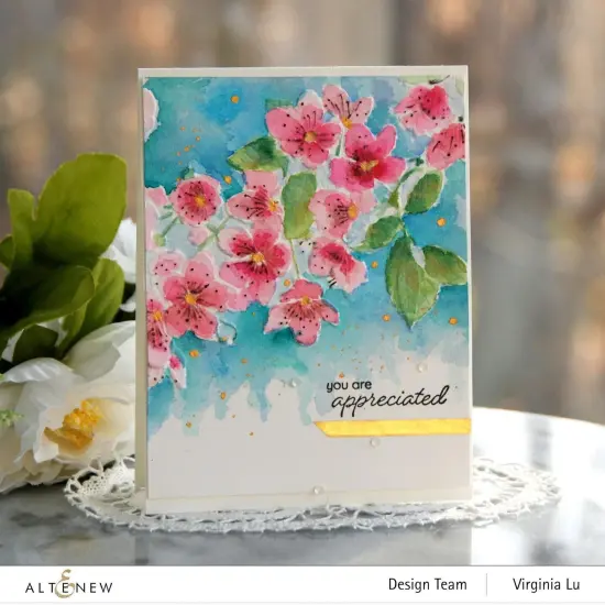 Cherry Plum Blossom 3D Embossing Folder {5}