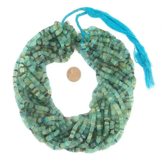 Cylindrical Roman Glass Beads, Genuine Glass Found in Afghanistan, Matte Glass Beads for Jewelry Making, The Bead Chest {2}