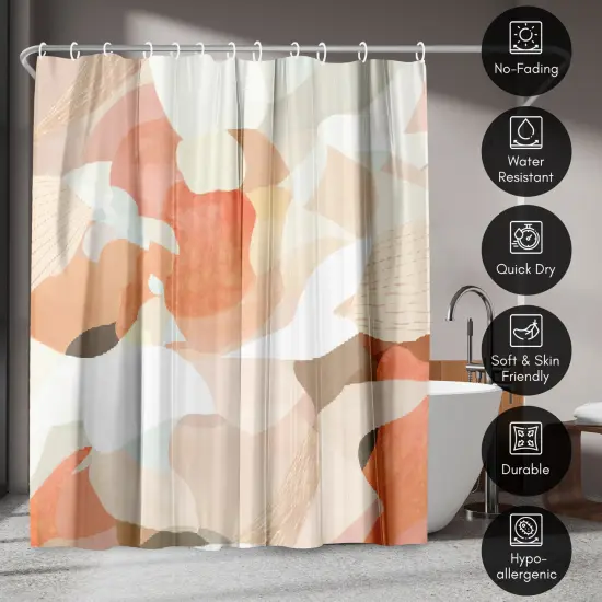 Americanflat 71" x 74" Shower Curtain, Interlude by Louise Robinson {4}