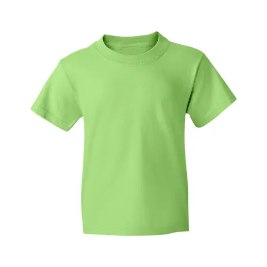 JERZEES&reg; Dri Power Youth 50/50 Poly Cotton Crewneck Short Sleeve T-Shirt Kiwi {1}