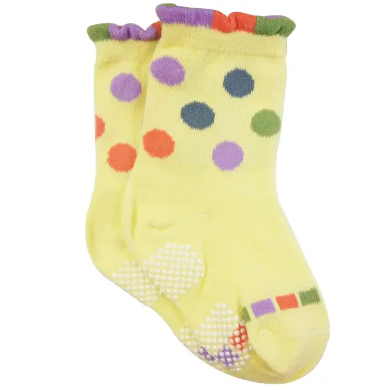 Wrapables Peek A Boo Animal Non-Skid Toddler Socks (Set of 3), Cat Large {4}