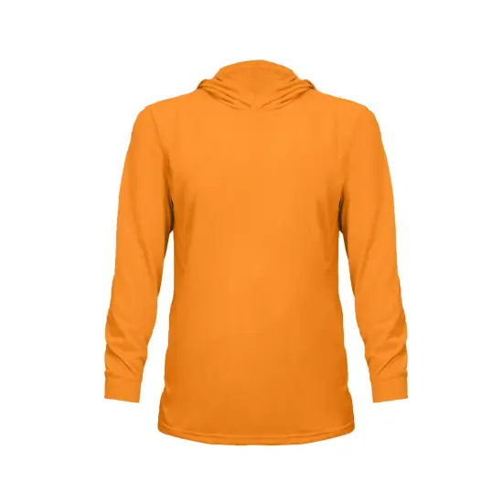RADYAN&reg; Men's Long Sleeve Classic Fit High Visibility Safety Hoodie Light orange {1}