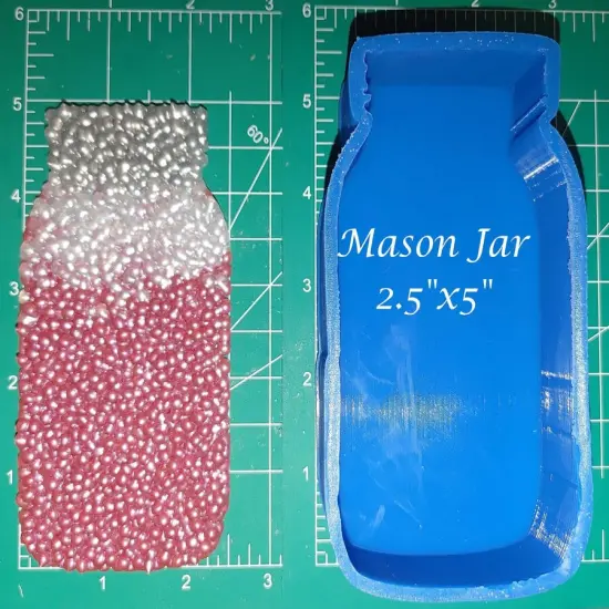 Mason Jar Silicone Freshie Mold {1}