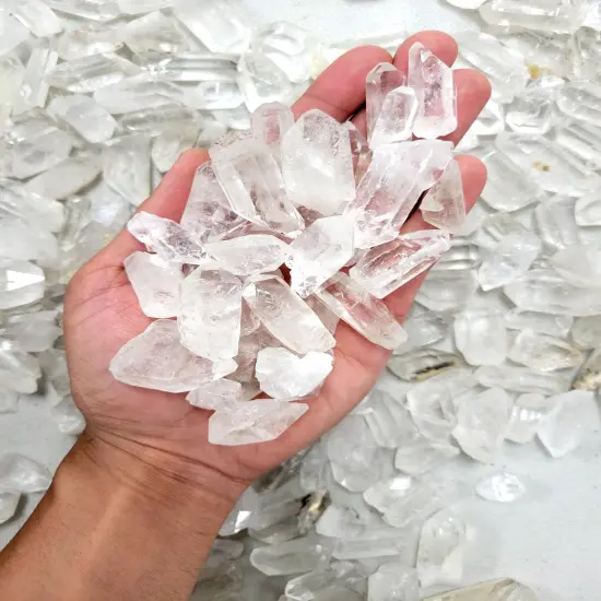 Mini Quartz Crystal Points Bulk Pendant Size {7}
