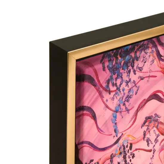 Creative Mark Illusions Floater Canvas Frame Gold/Black, 3/4" - Ideal for Galleries, Artists & Professionals, Frames for Canvas Paintings, Complete Hanging Hardware {5}