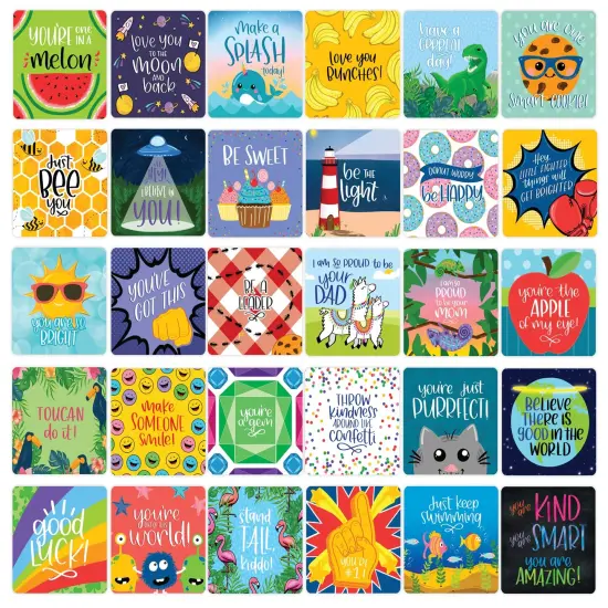 bloom daily planners Card Deck, 3" x 3", Lunch Box Notes {6}