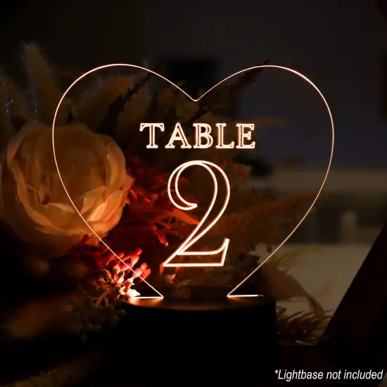 CraftyBook Heart-Shaped Acrylic Boards 4 Pack 5x7in Clear Sheets {6}