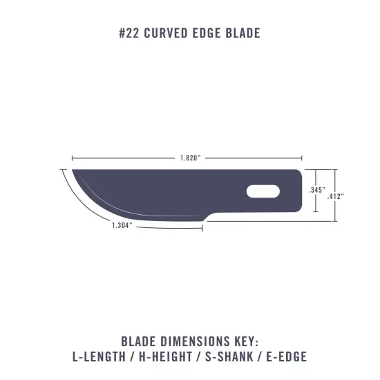 #22 Curved Edge Blade {3}