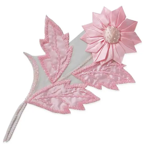 Sunflower Applique/Patch 9 1/2" x 7" Pink {1}