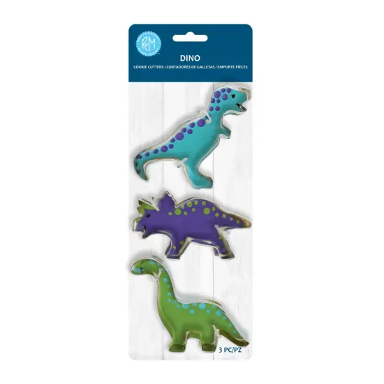 Dino 3Pc Cookie Cutter Set Carded {1}