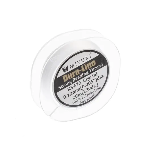 Miyuki Dura-Line 0.12mm Strong Beading Thread, 20m Clear {1}