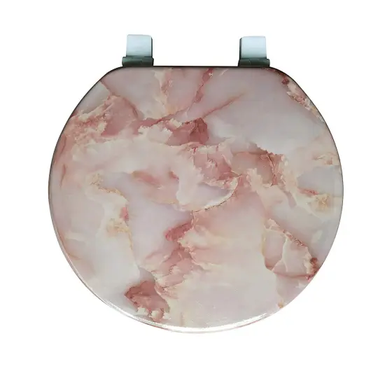 J&V Textiles Round Toilet Seat With Easy Clean & Change Hinge Jade {3}