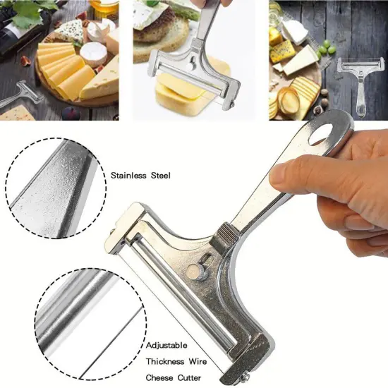 Kitcheniva Adjustable Stainless Steel Cheese Slicer Tool {3}