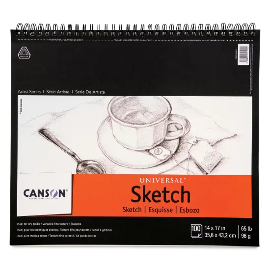 Canson Universal Sketch Pad - 14" x 17", Portrait, 100 Sheets {1}