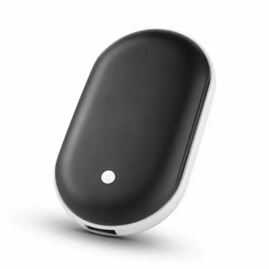 Rechargeable Hand Warmers Hot Hands 5200mAh Heated Electric Heater Power Bank Black {1}