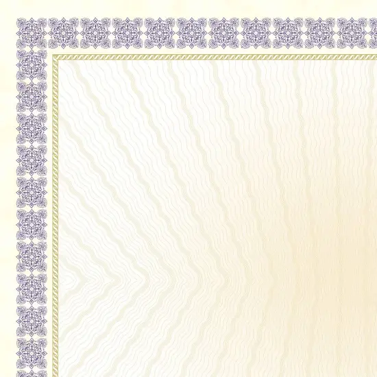 Great Papers! Westminster Certificate with Foil, Purple Border, 8.5" x 11", Printer Compatible, 15 Count {2}