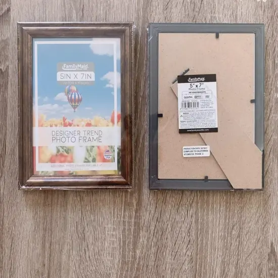 Photo Frame, Picture Frame, Wood, Dark Classic Colors, 5"X7", Pack 2 Color b {3}