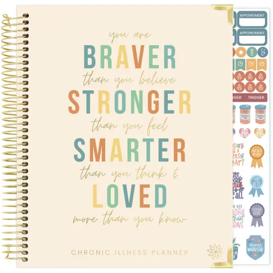 bloom daily planners Chronic Illness Planner, 7" x 9", You Are Stronger Than You Think {1}