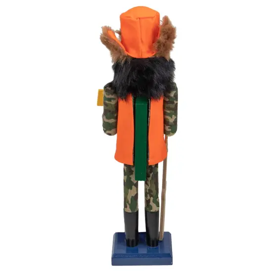 Northlight 15" Orange and Green "Gone Hunting" Christmas Nutcracker in Camouflage {6}
