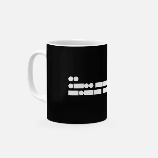 Morse Code I Love You 11 Oz Mug II {3}