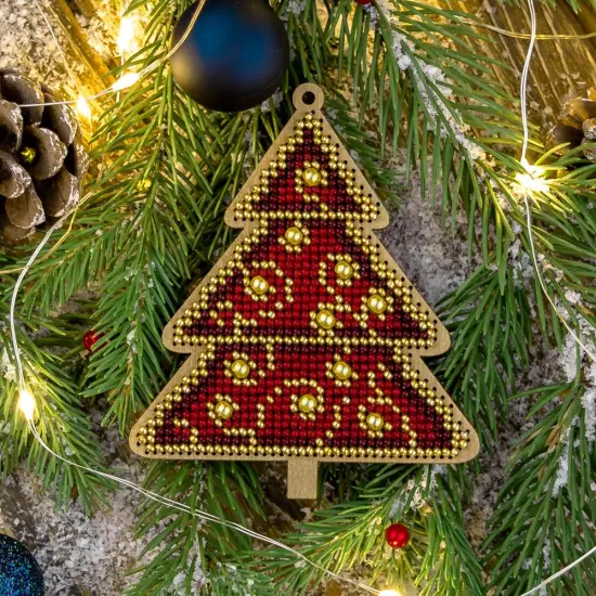 Set for embroidery with beads on wood FLK-317 {1}