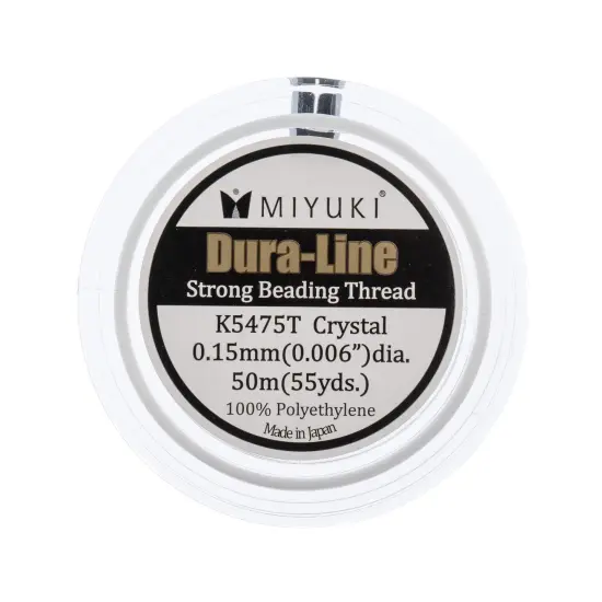 Miyuki Dura-Line 0.15mm Strong Beading Thread, 50m Clear {3}