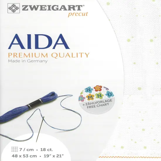PrecutZweigart Fein-Aida Splash 18 count Light Green Splash {1}