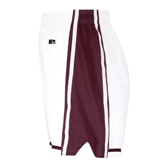 Russell Athletic&reg; Women's Legacy Basketball Shorts White/ navy {4}