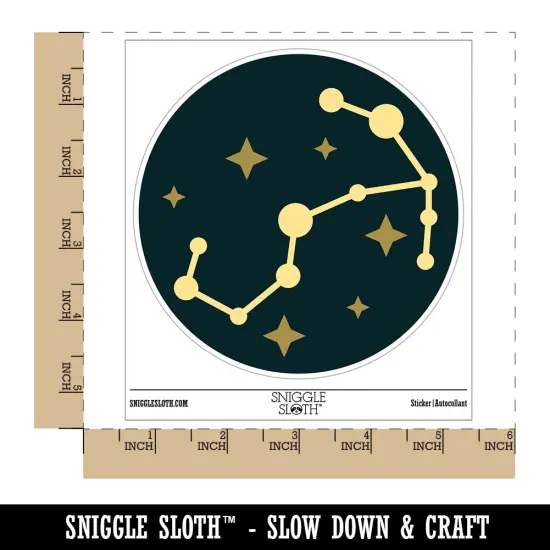 Scorpio Zodiac Star Constellations Waterproof Vinyl Phone Tablet Laptop Water Bottle Sticker Set - 5 Pack {1}
